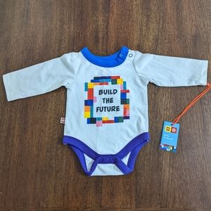LEGO® Collection Newborn Baby Build The Future Long Sleeve Graphic Bodysuit NWT